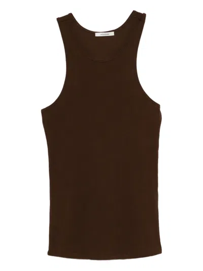 Entire Studios Muscle Tank Top In Brown