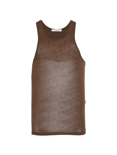 Entire Studios Muscle Tank Top In Brown