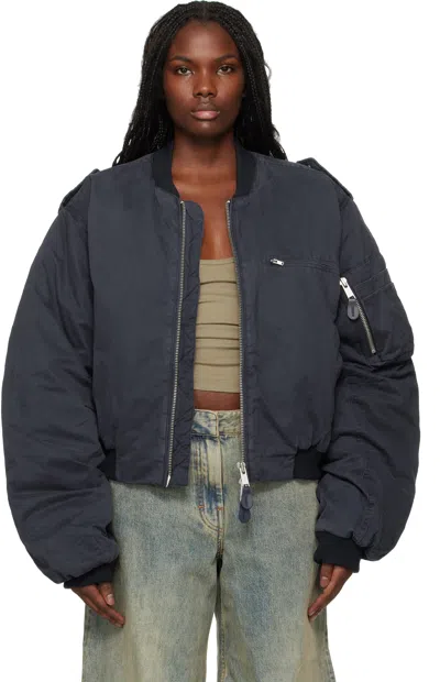 Entire Studios Navy A-4 Bomber Jacket In Ink