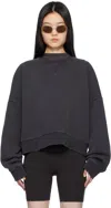 Entire Studios Navy Box Crew Sweatshirt In Ink