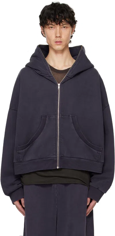 ENTIRE STUDIOS NAVY ETERNAL ZIP HOODIE