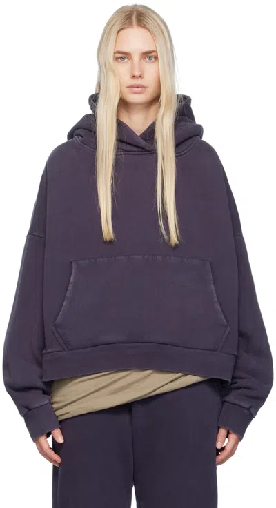 Entire Studios Navy Heavy Hoodie In Ink