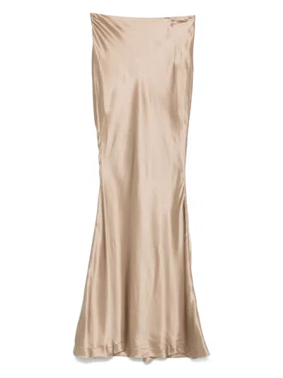 Entire Studios Norse Maxi Skirt In Brown