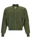 Entire Studios Nylon Bomber Jacket Puffer Jackets Green In Green