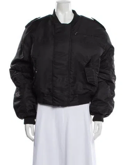 Pre-owned Entire Studios Nylon Coat In Black
