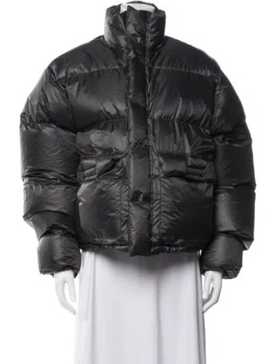 Pre-owned Entire Studios Nylon Down Jacket In Black