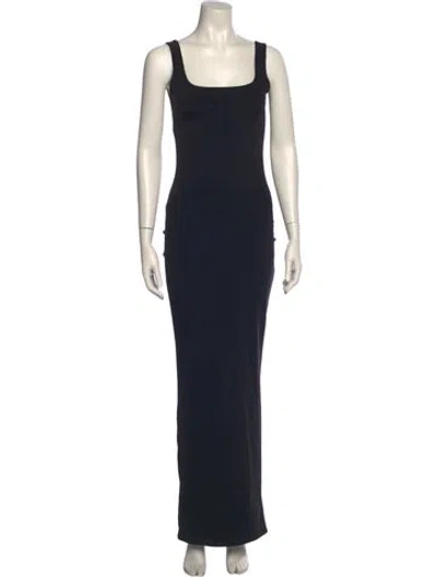 Pre-owned Entire Studios Nylon Long Dress In Black