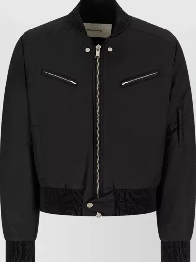Entire Studios Nylon Sleeveless Padded Bomber Jacket In Black