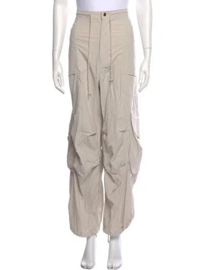 Pre-owned Entire Studios Nylon Wide Leg Pants In Neutral