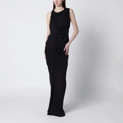 Entire Studios Oaklyn Long Dress In Soot Color In Black