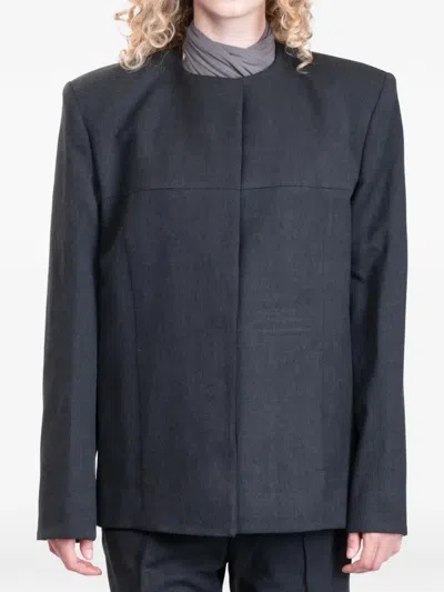 Entire Studios Oblong Tailored Blazer In Blue
