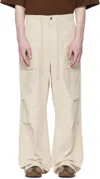 Entire Studios Off-white Barren Cargo Pants In Neutral