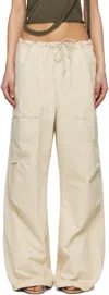 Entire Studios Off-white Barren Cargo Trousers In Offwhite
