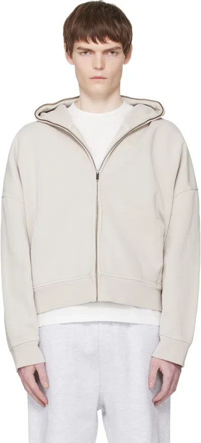 Entire Studios Off-white Eternal Zip Hoodie In Neutral