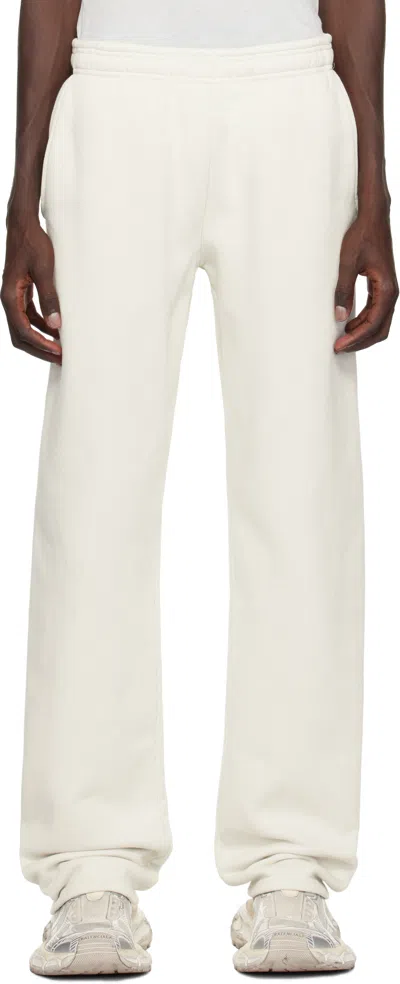 Entire Studios Off-white Full Sweatpants In Rice