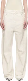 Shop Entire Studios Off-white Gem Jeans In Bone