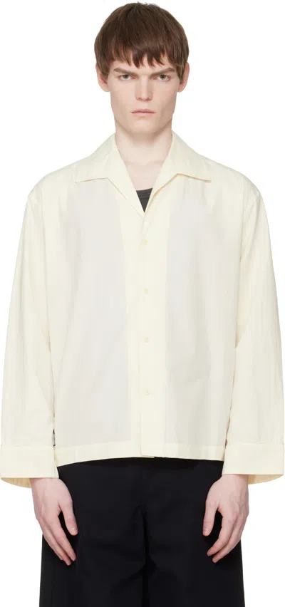 Entire Studios Off-white Ls Pajama Shirt