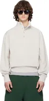 Entire Studios Off-white Port Pullover Sweatshirt In White