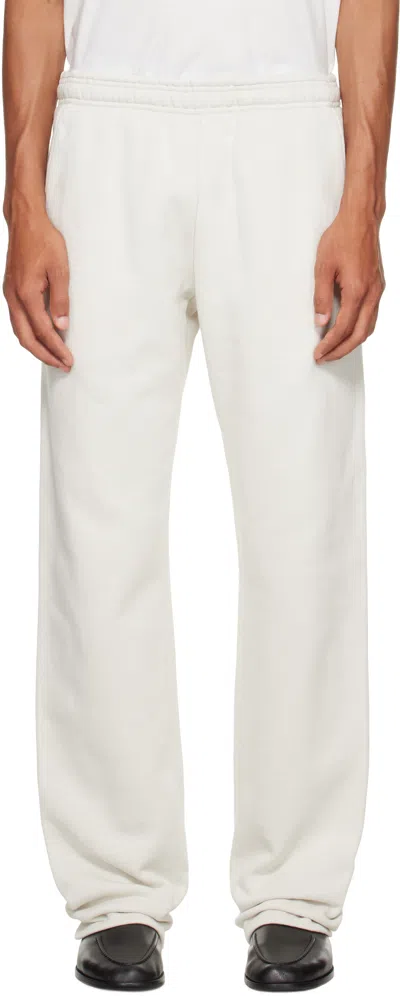 Entire Studios Off-white Straight Leg Sweatpants