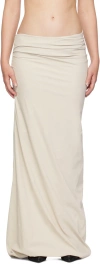 ENTIRE STUDIOS OFF-WHITE STRUCTURED MAXI SKIRT