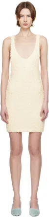 Entire Studios Off-white Tuft Tank Minidress In Ivory