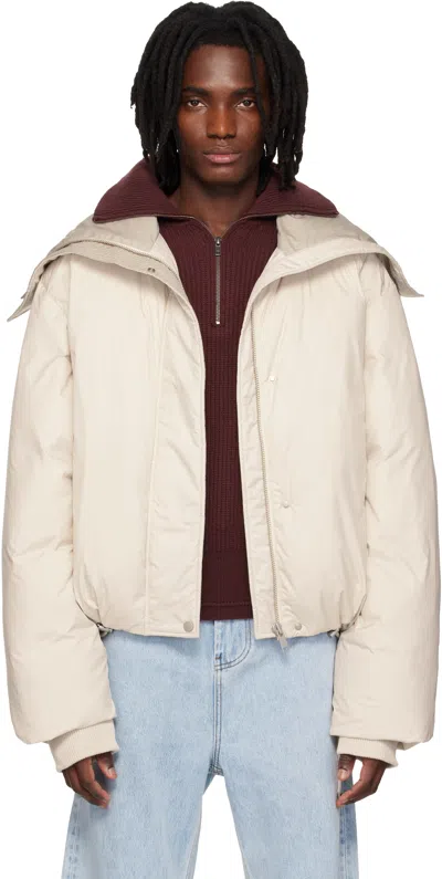 Entire Studios Off-white Kelly Down Jacket