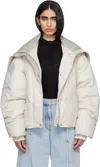 Entire Studios Off-white Kelly Down Jacket In White