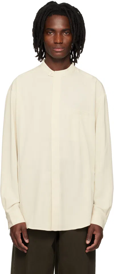Entire Studios Off-white Mao Dart Shirt