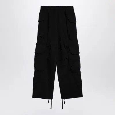Entire Studios Organic Cotton Black Cargo Trousers