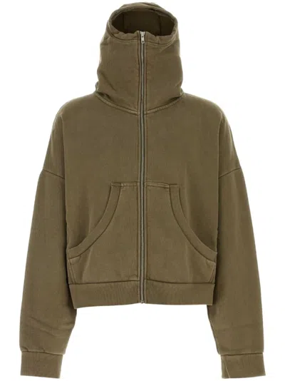 Entire Studios Khaki Eternal Zip Hoodie In Military