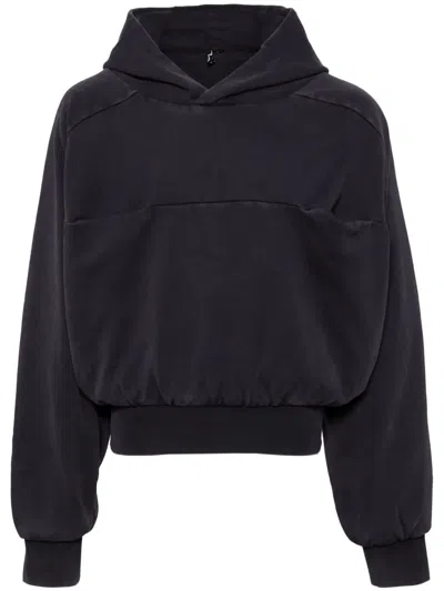 Entire Studios Black Sweatshirt In Organic Cotton