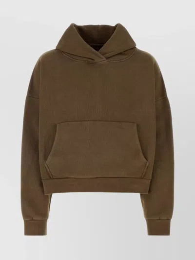 Entire Studios Organic Cotton Oversized Hoodie In Brown