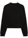 Entire Studios Box Crew Washed Cotton Sweatshirt In Black