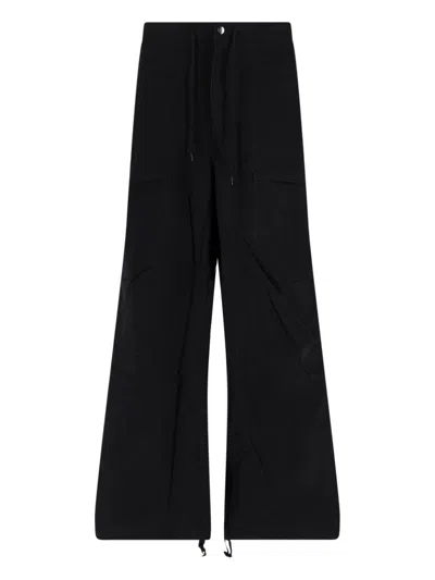 Entire Studios Organic Cotton Trousers For Men In Black