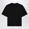 Entire Studios Washed Crewneck T-shirt In Black