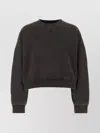 Entire Studios Oversize Cotton Crew Neck Sweatshirt With Long Sleeves