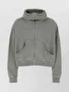 Entire Studios Grey Cropped Cotton Sweatshirt