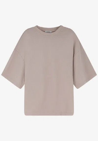 Entire Studios Oversized Boxy T-shirt In Brown