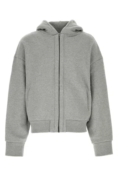 Entire Studios Oversized Cotton Sweatshirt In Gray