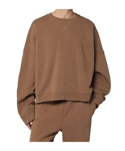 Entire Studios Oversized Crewneck Sweater In Brown