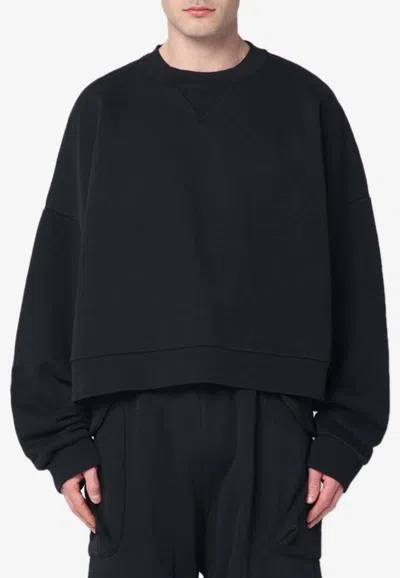 Entire Studios Oversized Crewneck Sweatshirt In Black