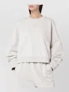 Entire Studios Oversized Crewneck Sweatshirt Dropped Shoulders In White