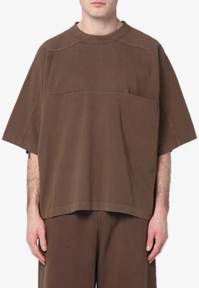 Entire Studios Oversized Crewneck T-shirt In Brown
