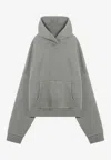 Entire Studios Drop Shoulder Hooded Kangaroo Pocket Sweater In Gray