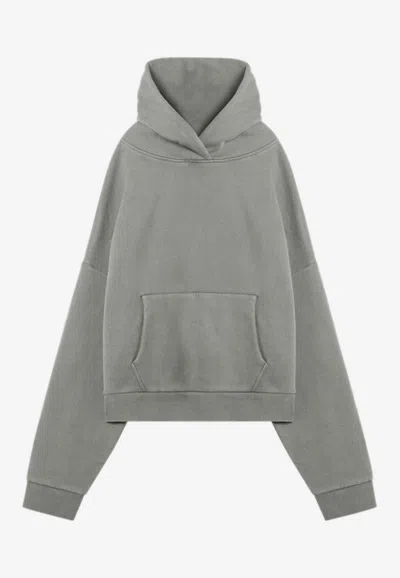 Entire Studios Oversized Hooded Sweatshirt In Gray