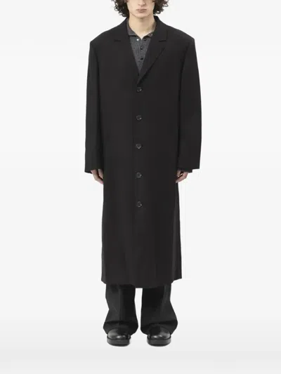 Entire Studios Oversized Structured Coat In Black