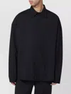 Entire Studios Oversized Wool Blend Long Sleeve Shirt In Black