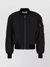 Entire Studios Padded Bomber Jacket Ribbed Cuffs In Black