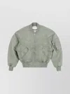 Entire Studios Padded Drop Shoulder Bomber Jacket In Grey