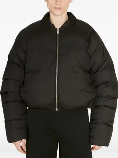 Entire Studios Padded Zipped Jacket In Black